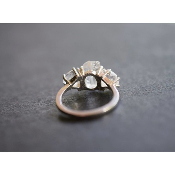 alternative raw diamond engagement ring raw crystal size 4 5 6 7 8 8 9 1… - Picture 5 of 5